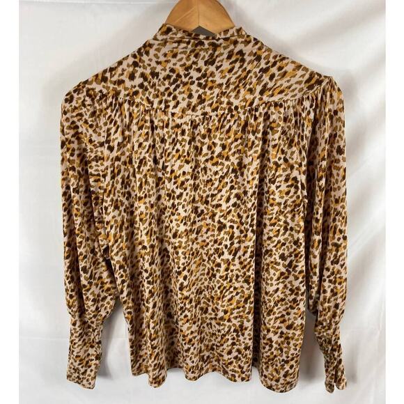 Ann Taylor Animal Print Mock Neck Top Size XS - Picture 5 of 5
